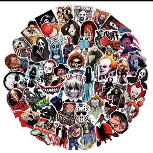 2/$10  25 Piece Horror Movie Character Sticker Pack